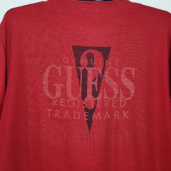 Vintage Guess Henley Shirt Size Large - Picture 5 of 6